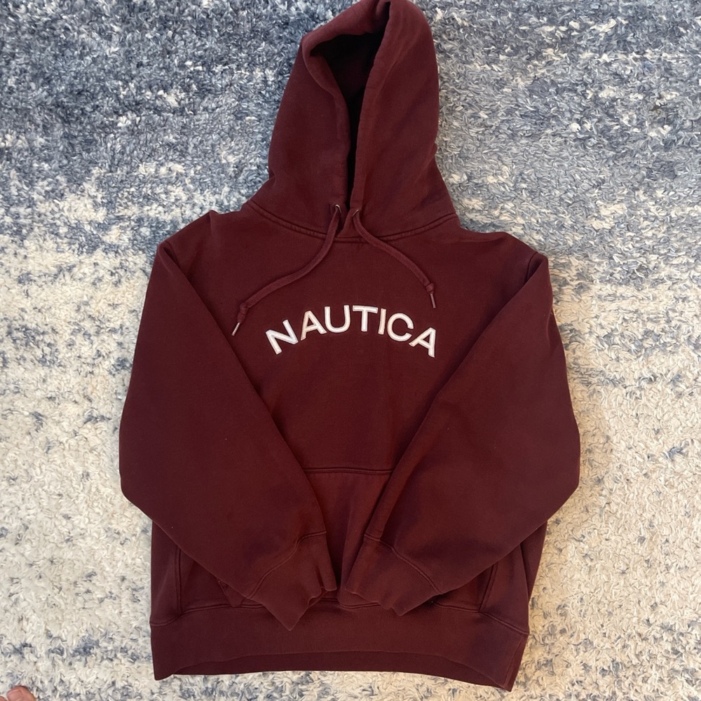 Nautica Hoodie. XL. Vintage. Maroon